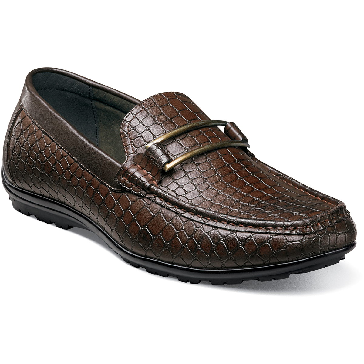 Men�s Casual Shoes Brown Moc Toe Slip On Stacy Adams Lanzo Men�s Casual Shoes Brown Moc Toe Slip On Stacy Adams Lanzo