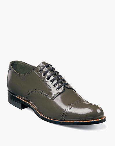Madison Cap Toe Oxford in Olive for $$190.00