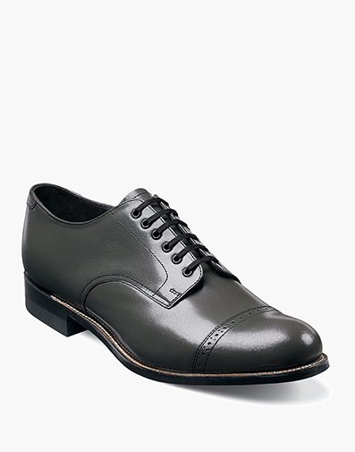 Madison Cap Toe Oxford in Steel Gray for $$190.00