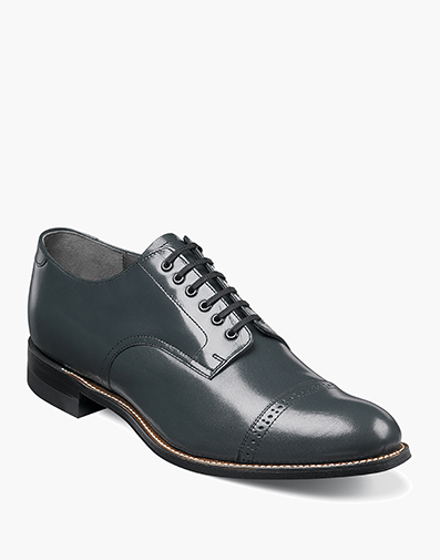 Madison Cap Toe Oxford in Navy for $$190.00