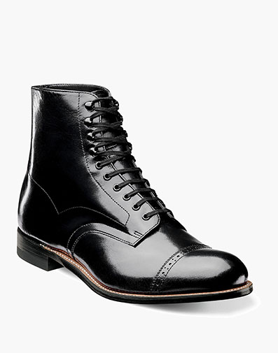 Madison Cap Toe Boot in Black for $$210.00