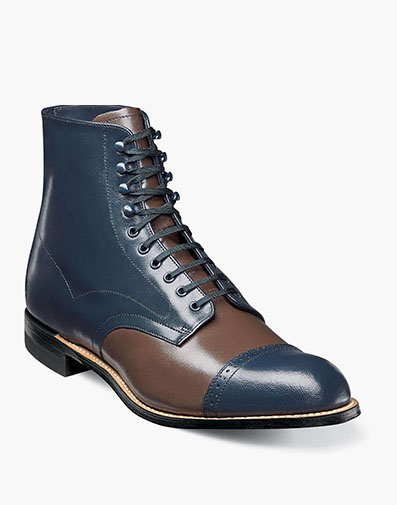 Madison Cap Toe Boot in Navy Multi for $$210.00