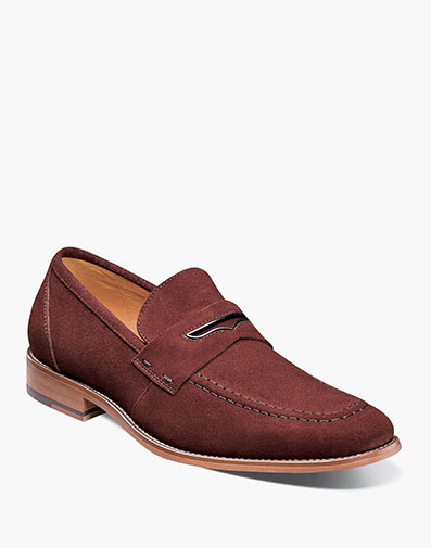 Colfax Moc Toe Penny Slip On in Ox Blood for $$130.00