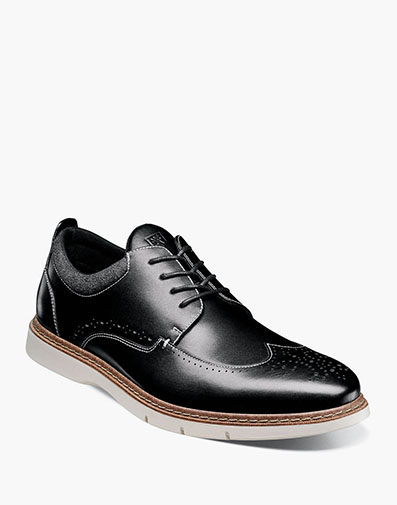 Synergy Wingtip Oxford in Black for $$145.00