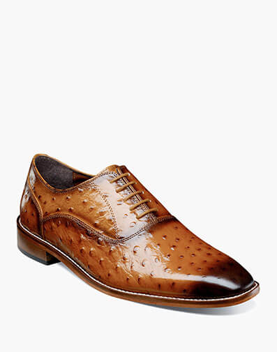 Roselli Leather Sole Plain Toe Oxford in Tan for $$145.00