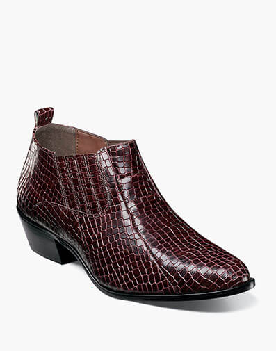 Sandoval Cuban Heeled Boot in Burgundy for $$140.00
