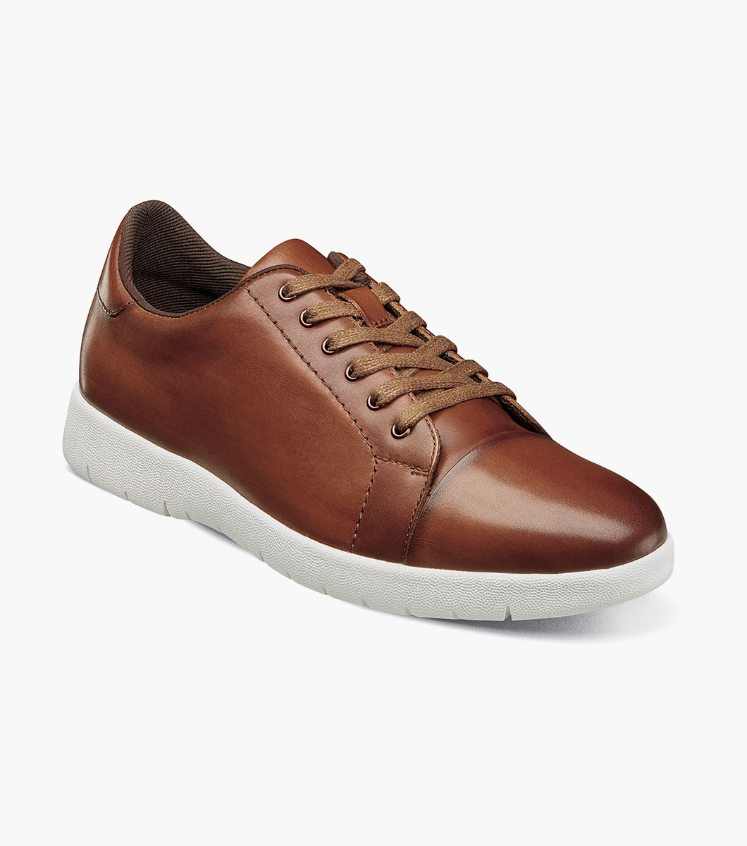 Stacy Adams Shoes Hawkins Lace Up Sneaker Cognac Size 9