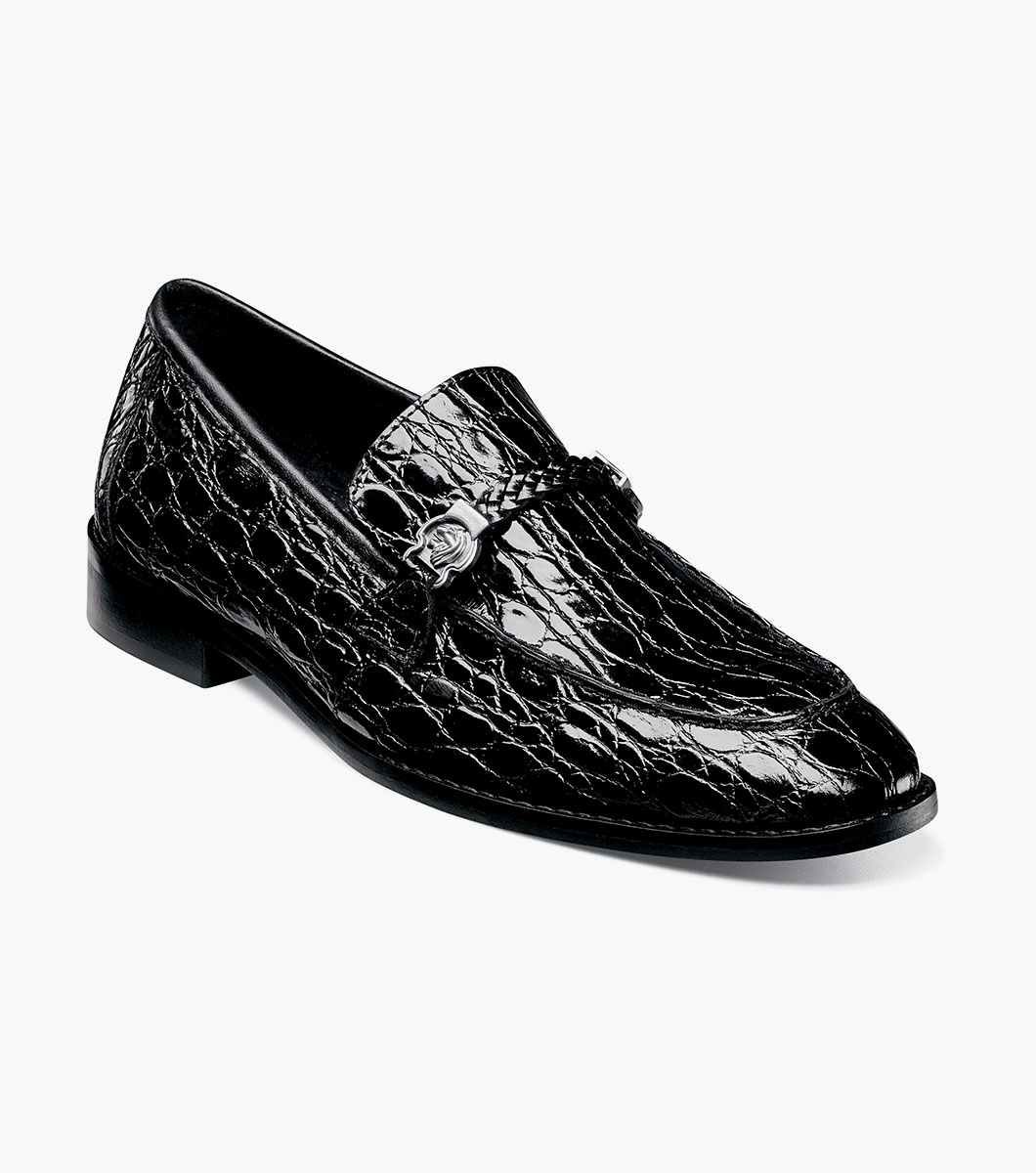 Stacy Adams Bellucci Leather Sole Moc Toe Slip On 793926009829