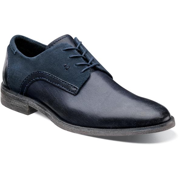 Men's Casual Shoes | Navy Plain Toe Oxford | Stacy Adams Barstow