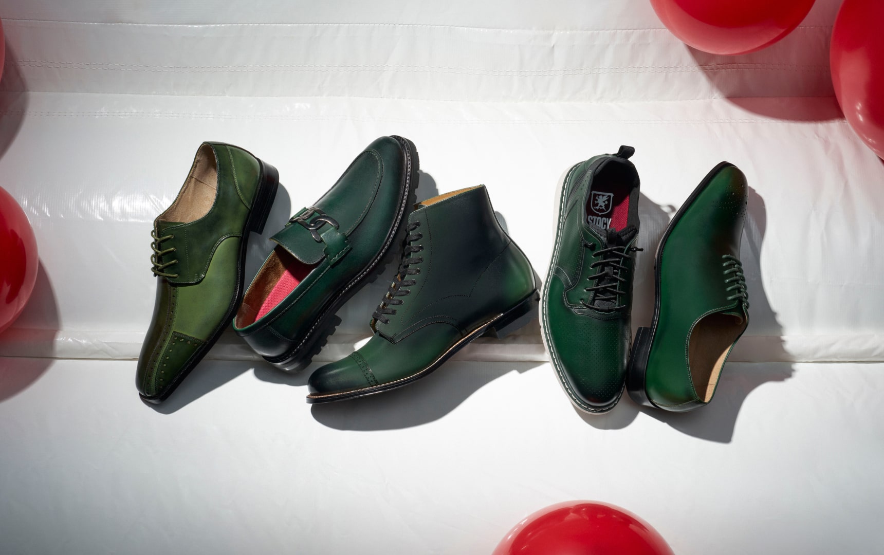 Shop the Stacy Adams green edit featuring a variety of green shoe styles.