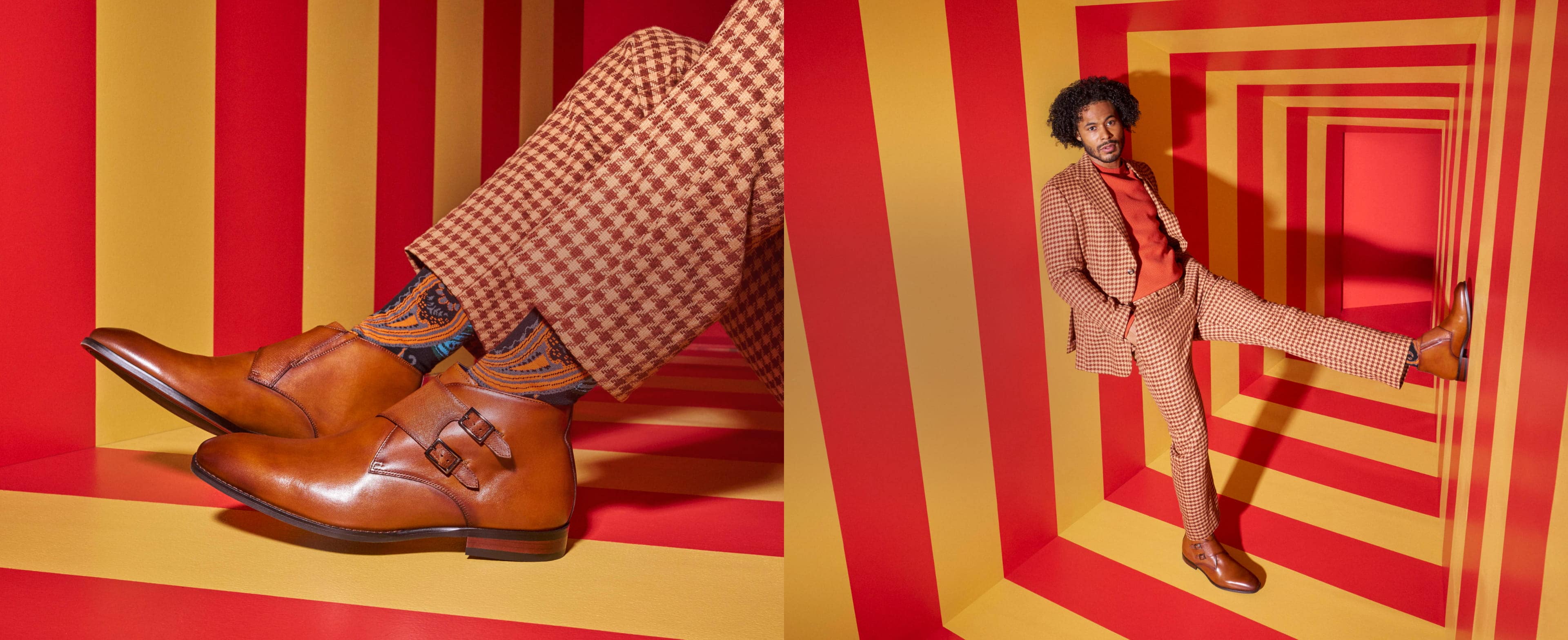 Shop Stacy Adams new arrivals featuring the Kaius boot in cognac.