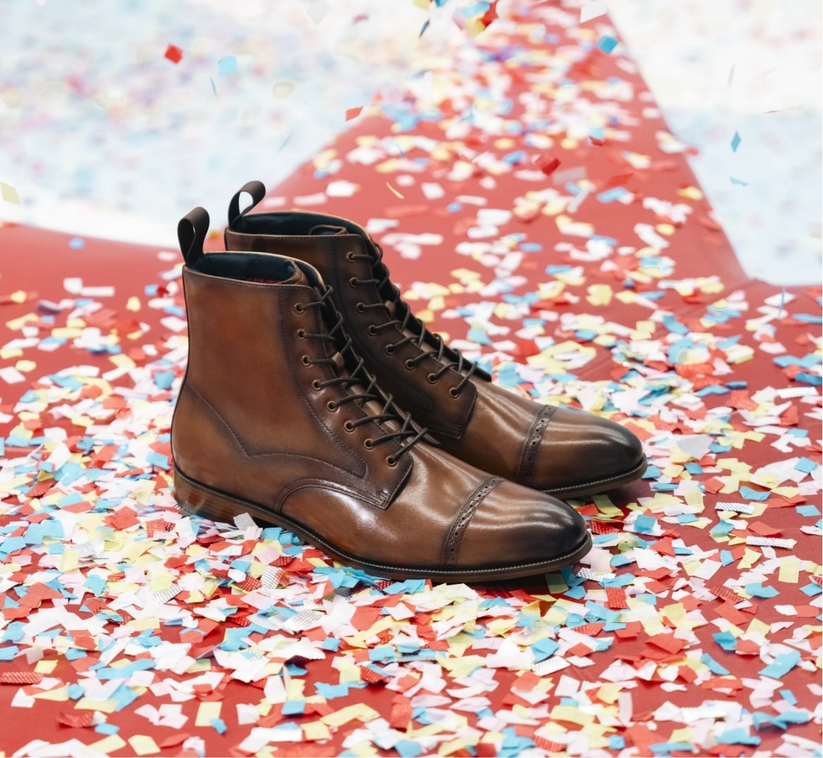 Click to shop the Stacy Adams classics featuring the Henry boot in tan.