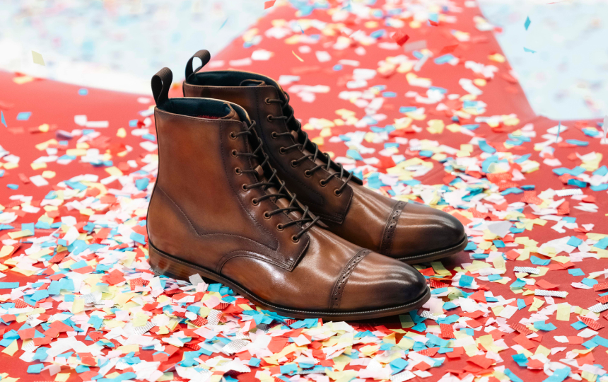 Click to learn more about our 150 year history featuring the Henry boot in brown.
