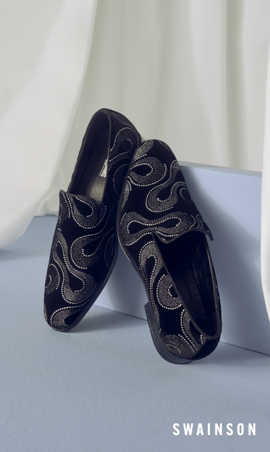 Men's Fashion Shoes category. Image features the Swainson slipper.