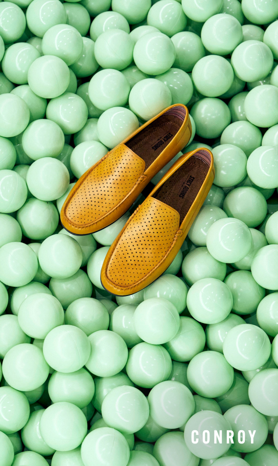 Men's Loafers category. Image features the Conroy in tan.