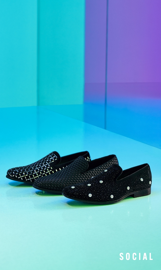Men's Fashion Shoes category. Image features a variety of social shoes.