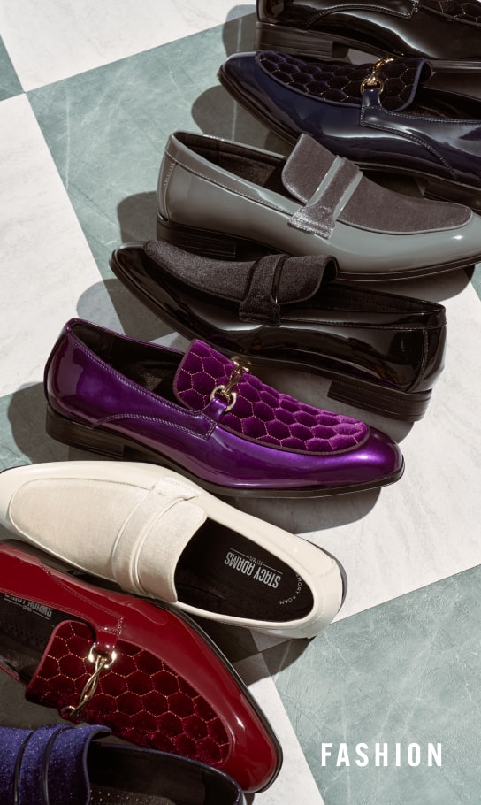 Men's Fashion Shoes category. Image features a spread of fashion shoes: the Spratley and Sprague. 