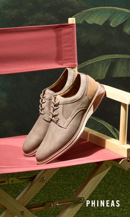 Hybrids Image features the Phineas oxford in taupe. 