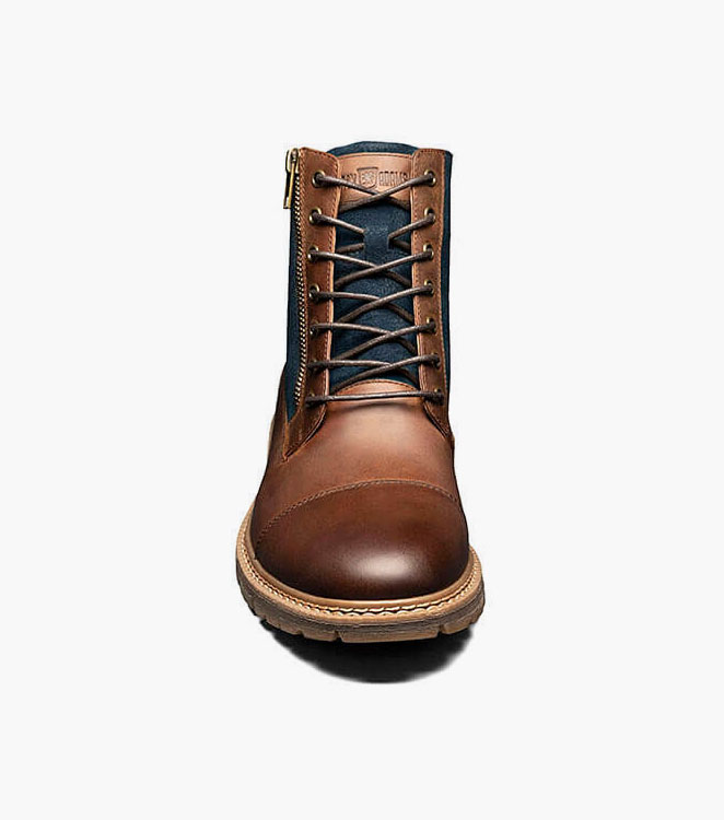 lodge cap toe lace up boot