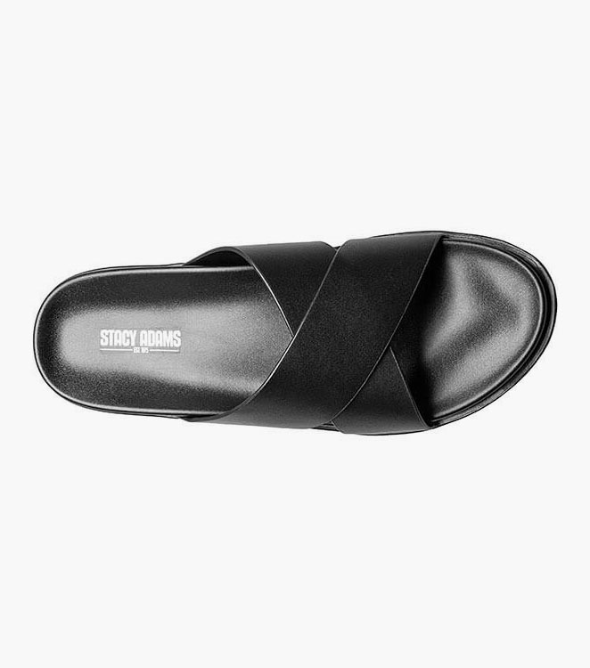 Montel Cross Strap Slide Sandal