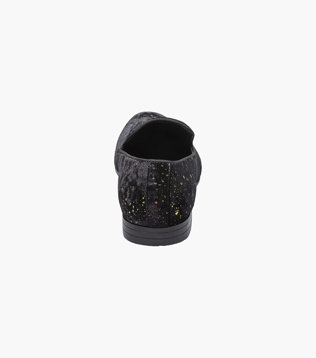 Stacy Adams Shoes Stellar Plain Toe Glitter Slip On Black Size 15