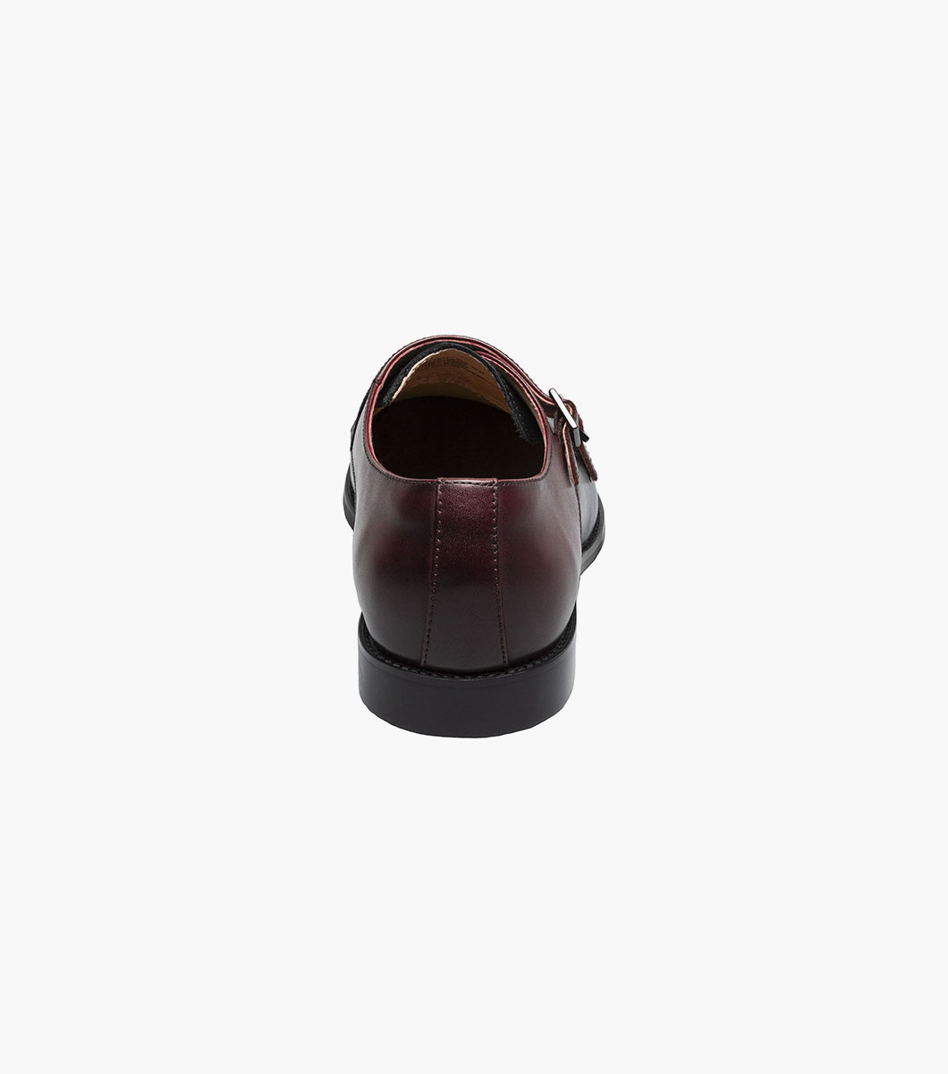 Sapato Social Stacy Adams Monk Strap - Couro Crocodilo | Palmilha Acolchoada