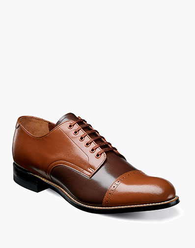 Madison Cap Toe Oxford in Oak Multi for $$190.00