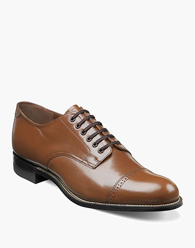 Madison Cap Toe Oxford in Oak for $$190.00