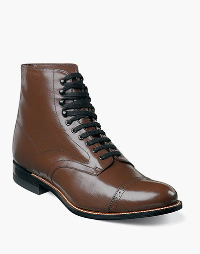 Madison Cap Toe Boot Brown
