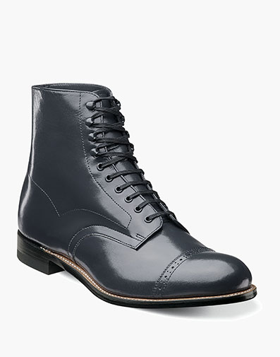 Madison Cap Toe Boot in Navy for $$210.00