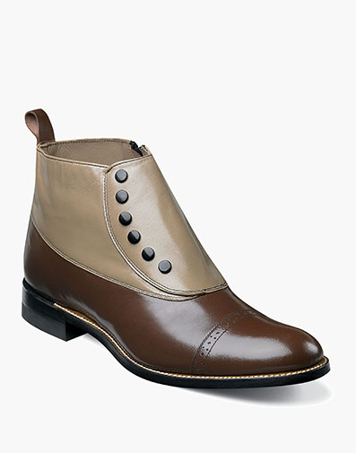 Madison Spectator Spat Cap Toe Boot in Brown Multi for $$210.00