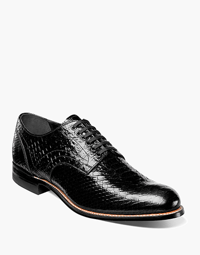 Madison Anaconda Plain Toe Oxford in Black for $$200.00