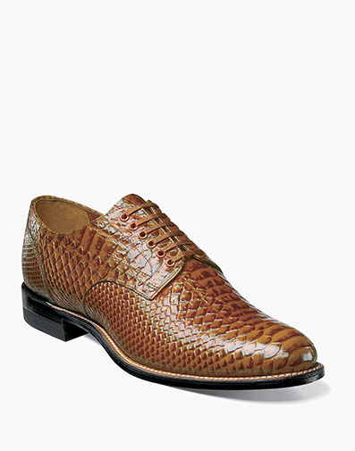Madison Anaconda Plain Toe Oxford Tan