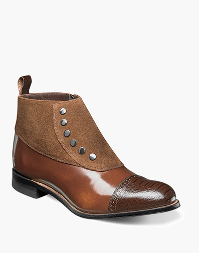 Madison Cap Toe Side Zip in Brown/Scotch for $$153.99
