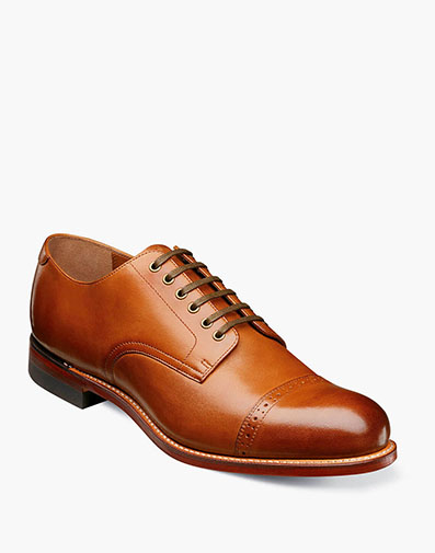 Madison Cap Toe Oxford in Cognac for $$200.00