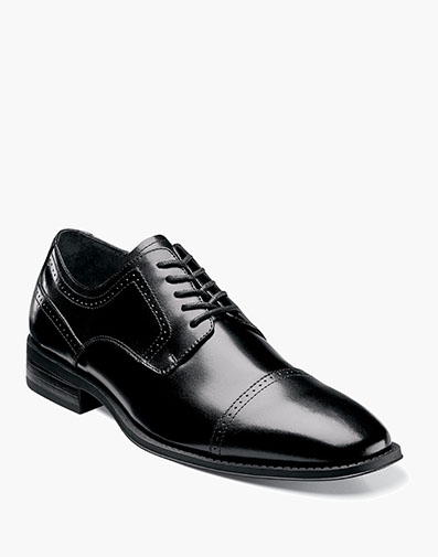 Waltham Cap Toe Oxford in Black for $$110.00