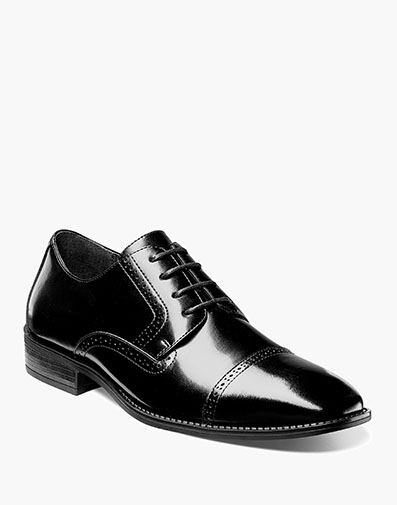 Abbott Cap Toe Oxford Black
