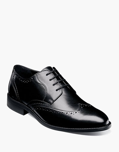 Barlow Wingtip Oxford in Black for $$89.90