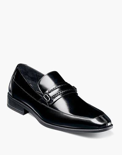 Aberdeen Moc Toe Saddle Slip On in Black for $$115.00