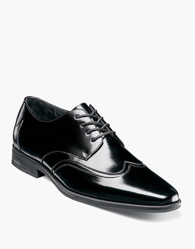 Kerrick Wingtip Oxford in Black for $115.00