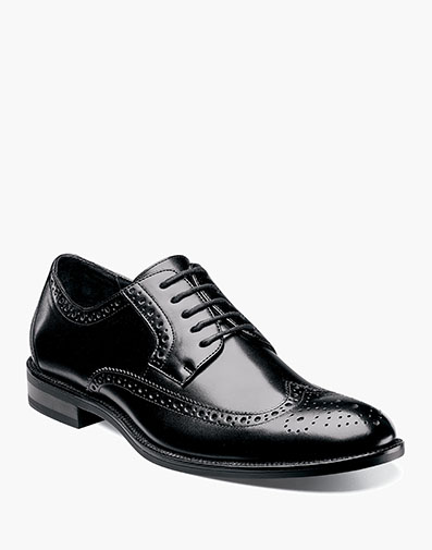 Garrison Wingtip Oxford in Black for $$140.00