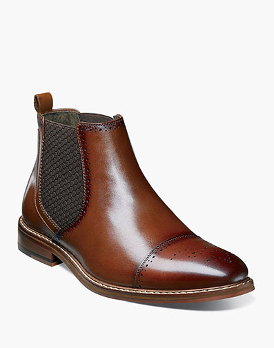 Alomar Cap Toe Boot Cognac