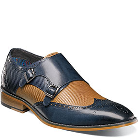 Lavine Wingtip Double Monk Strap