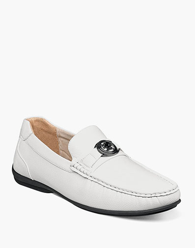 Cyprus Moc Toe Bit Slip On in White for $$85.00