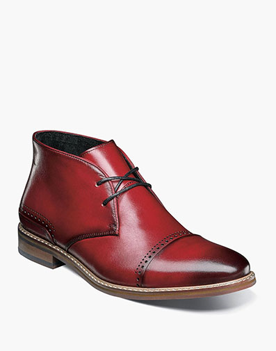 Ashby Cap Toe Lace Boot in Cranberry for $150.00