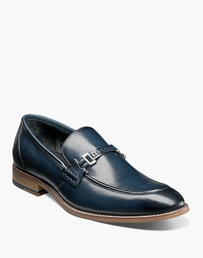 Duval Moc Toe Bit Slip On Indigo