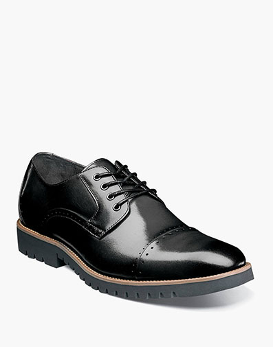 Barcliff Cap Toe Oxford in Black for $$108.90