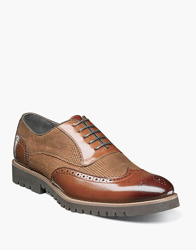 Baxley Wingtip Oxford Cognac