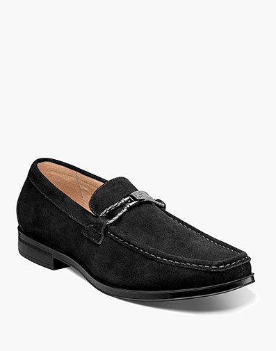 Neville Moc Toe Bit Slip On in Black Suede for $$94.90