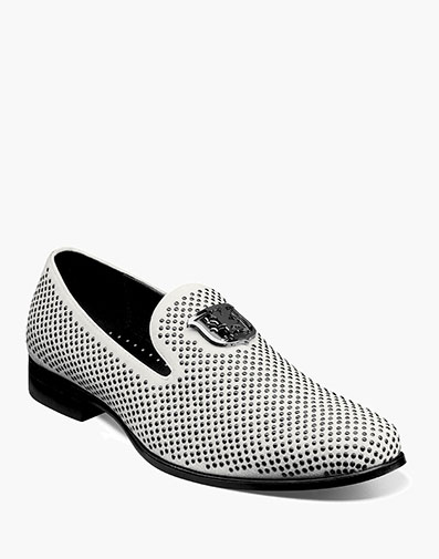 Swagger Studded Slip On Black w/White